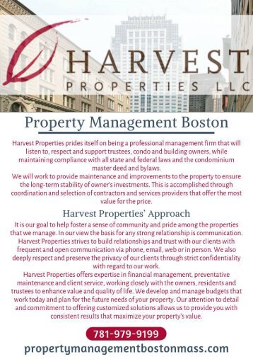 Property Management in Boston