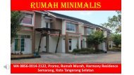 WA 0856-0014-2122, Promo, Rumah Murah, Harmony Residence Semarang, Kota Tangerang Selatan