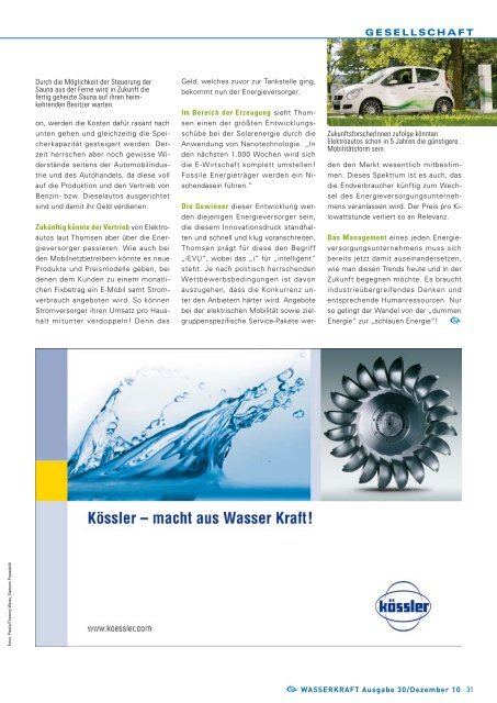 WASSERKRAFT - Kleinwasserkraft Österreich