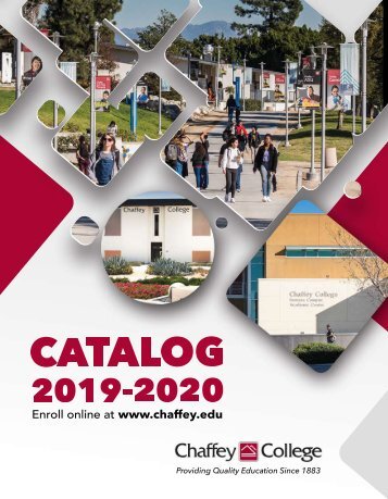 Chaffey College Catalog 2019-2020