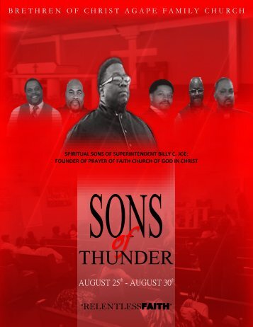 sons of thunderPROGRAM