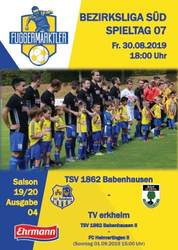 20190830 Fuggermärktler TSV 1862 Babenhausen – TV Erkheim