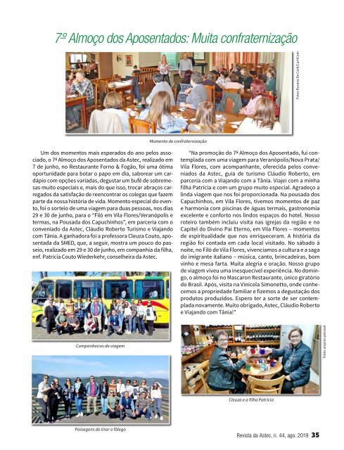Revista da Astec Edição Nº 44 - Agosto de 2019