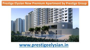 Prestige New Residential Venture Elysian