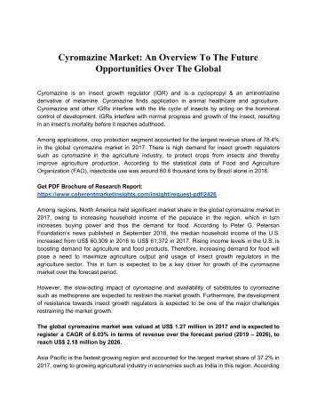 Cyromazine Market