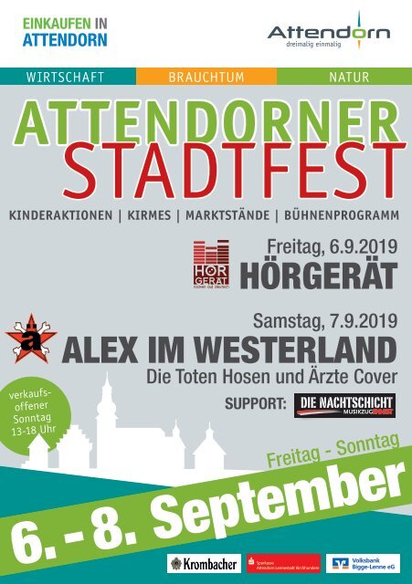 Programmheft Stadtfest 2019