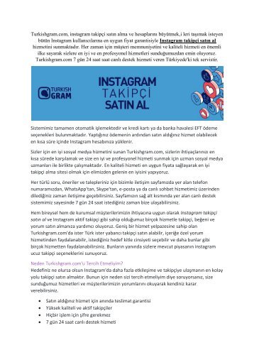 instagram takipçi satın al