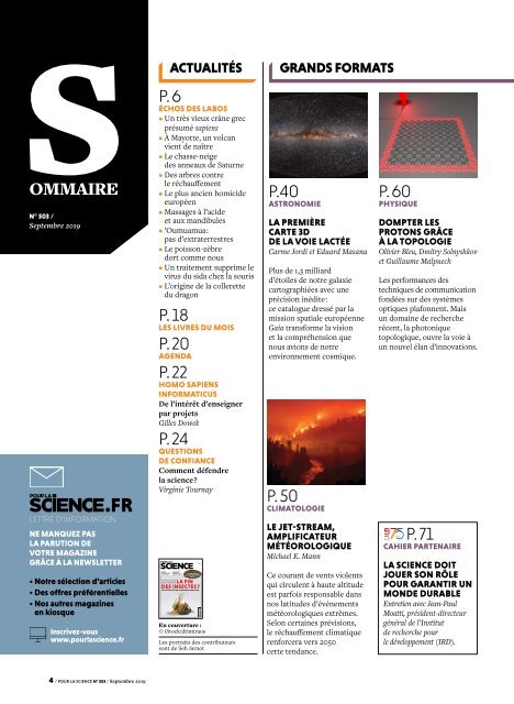 Pour la Science n°503 - Septembre 2019