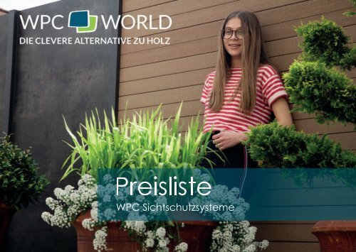 WPC WORLD Sichtschutz Preisliste