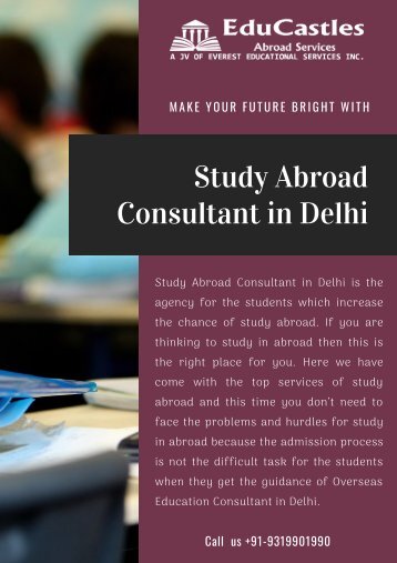 Study Abroad Consultant in Delhi