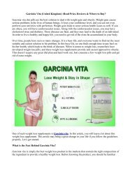 What Users Say About Garcinia Vita?