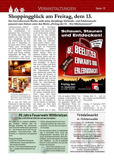 Beelitzer Nachrichten - August 2019