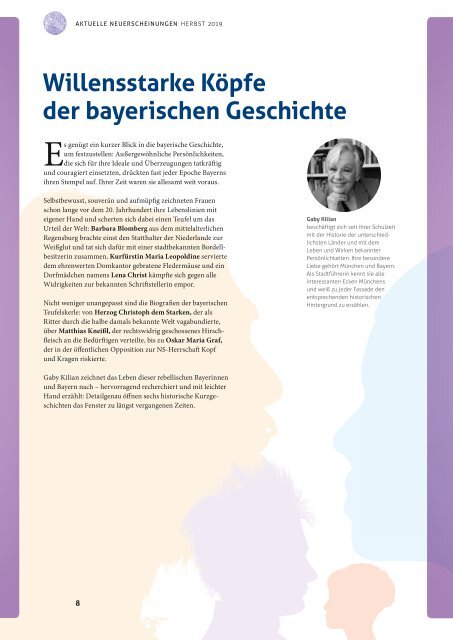 Volk Verlag München Verlagsprogramm Herbst 2019