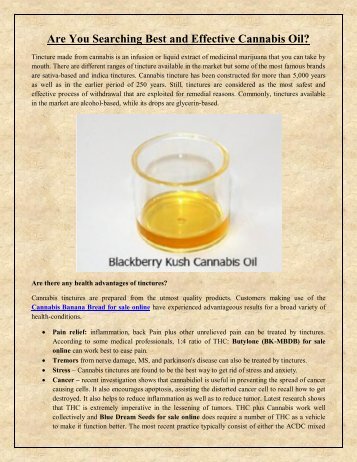 Are You Searching Best and Effective Cannabis Oil?