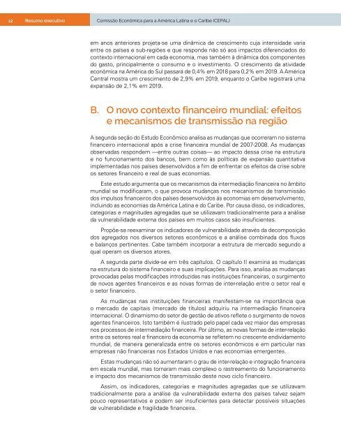 Estudo Econômico da América Latina e do Caribe 2019