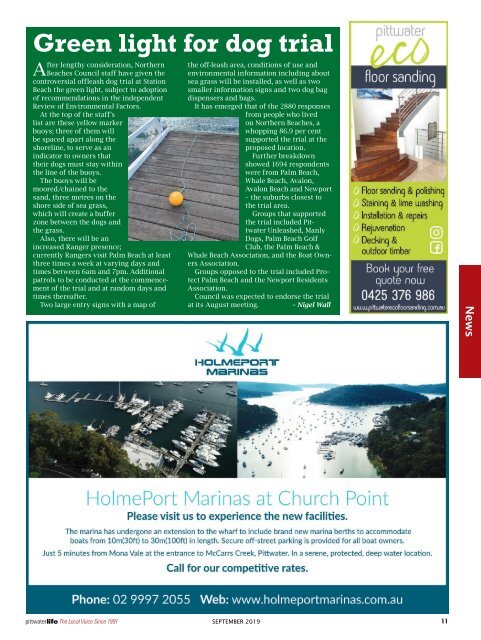Pittwater Life September 2019 Issue