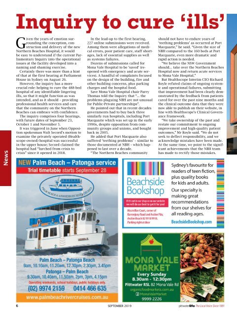 Pittwater Life September 2019 Issue
