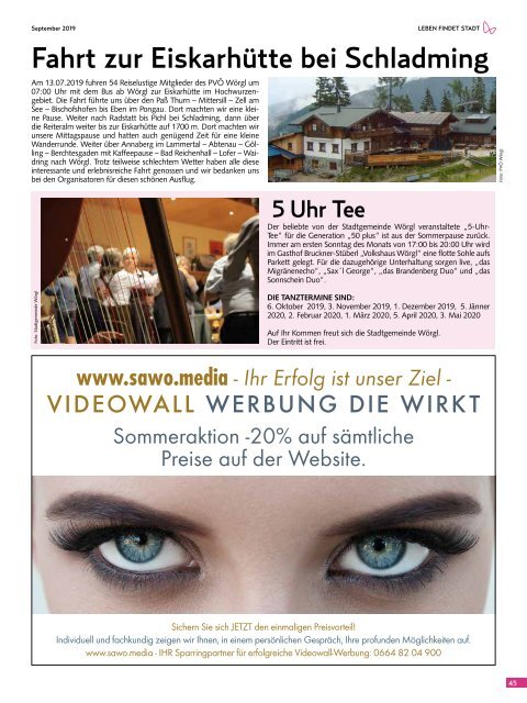 Stadtmagazin September 2019