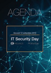 Agenda IT Security Day Ticino 2019