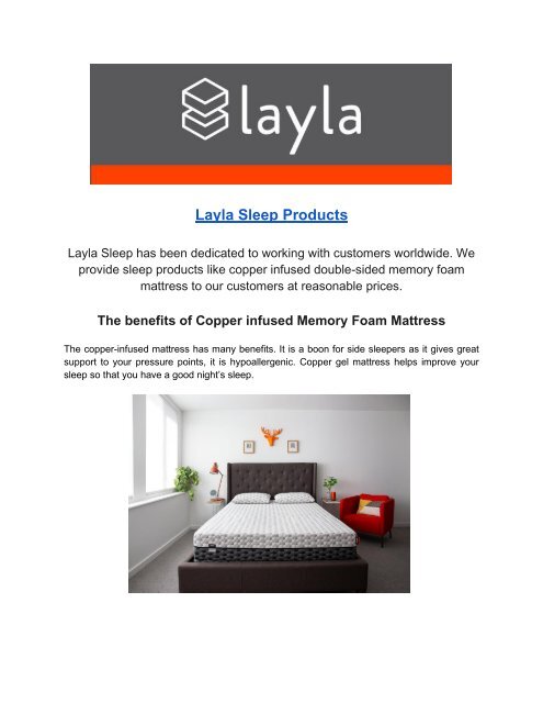 The benefits of Copper infused Memory Foam Mattress - Layla Sleep