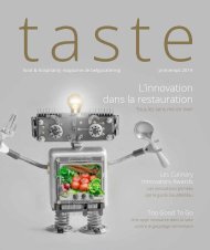 Taste: l'innovation dans la restauration