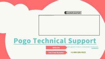 Pogo Games Customer Service Number |+1-888-506-5523| Pogo Games Phone Number