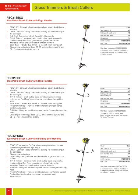 Ryobi Lawn & Garden Catalogue - 2019 (EN)