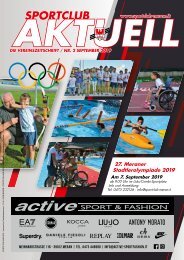Sportclub Aktuell - Ausgabe September 2019