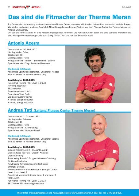 Sportclub Aktuell - Ausgabe September 2019