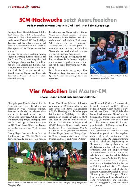 Sportclub Aktuell - Ausgabe September 2019