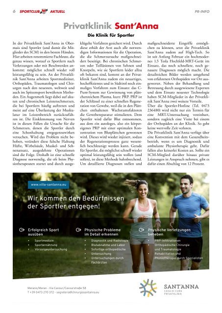 Sportclub Aktuell - Ausgabe September 2019