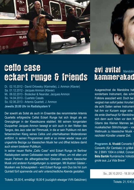 Saisonbroschüre 2012/2013 als PDF - Worte über Musik
