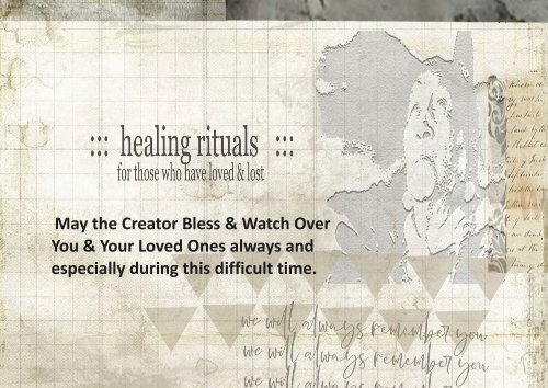 healing rituals for those who have lost a loved one