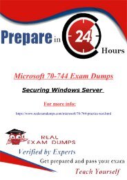  Microsoft 70-744 Practice Test -  Microsoft 70-744 Question Answers - RealExamDumps.com