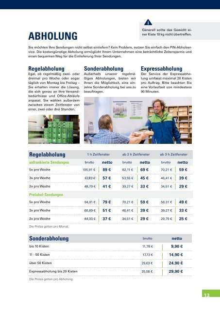 PIN AG - Informationen zu Werbesendungen