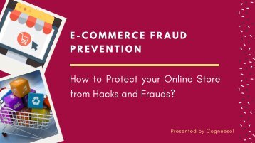 How to Protect your Online Store from Hacks and Frauds?