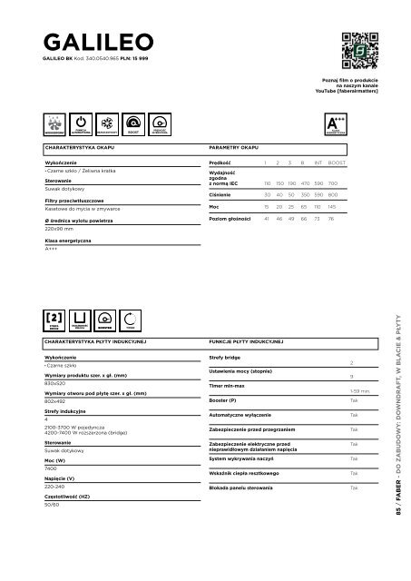 Kolekcja okapów Faber 2019 /2020 