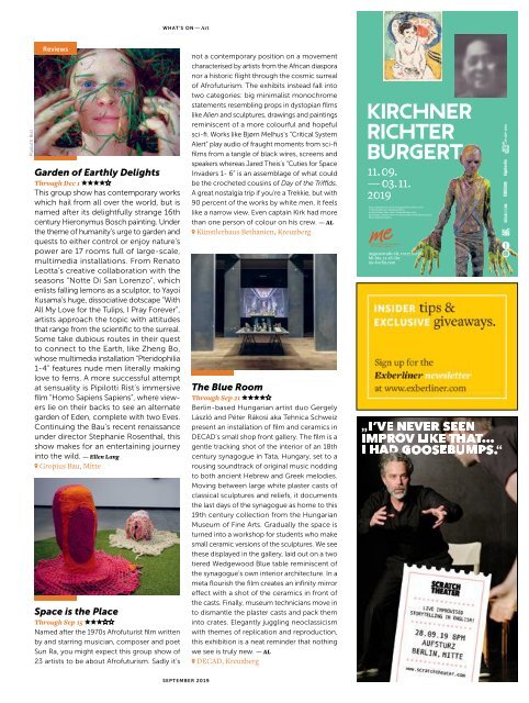 Exberliner issue 185, September 2019