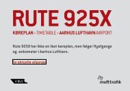 Xbus 925X | Ikke fast køreplan - Følger flyafgange & ankomster i Aarhus Lufthavn | MIDTTRAFIK
