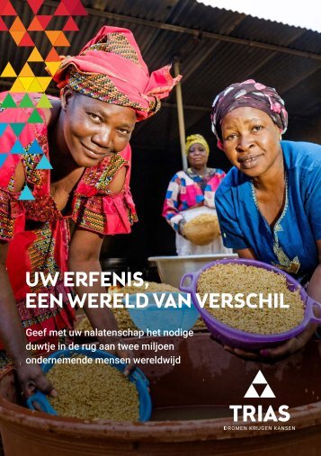 Trias Brochure 'Uw erfenis, een wereld van verschil'