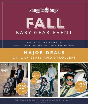 2019 Snuggle Bugz Fall Baby Gear Event