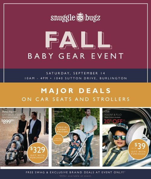 2019 Snuggle Bugz Fall Baby Gear Event