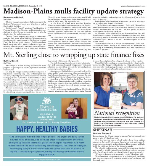 Madison Messenger - September 1st, 2019