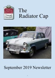 The Radiator Cap September 2019