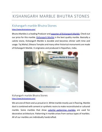 Kishangarh marble Bhutra Stones