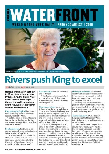 World Water Week Daily - Thursday 29 August, 2019