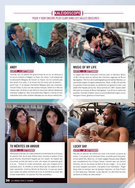 Les Cinémas Pathé Gaumont - Le mag - Septembre 2019