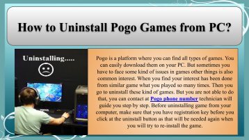 How to Uninstall Pogo Games from PC?