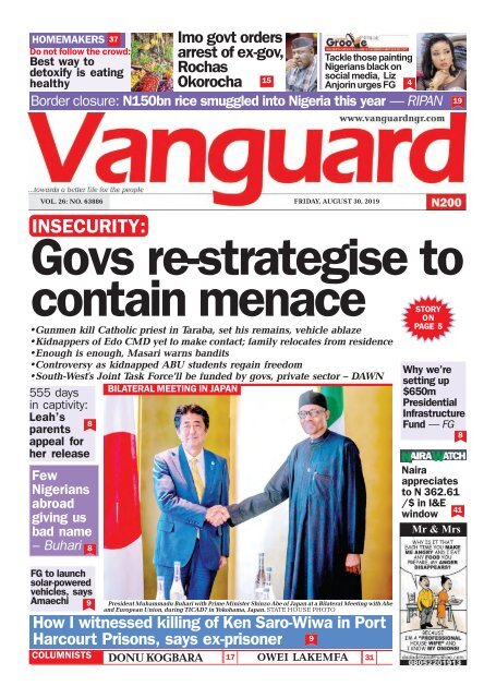 30082019 Govs Re Strategise To Contain Menace
