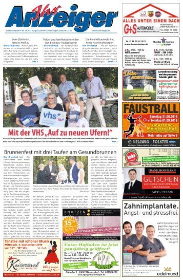 Ihr Anzeiger Bad Bramstedt 35 2019
